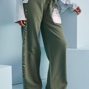 Green Totoro Track Pants